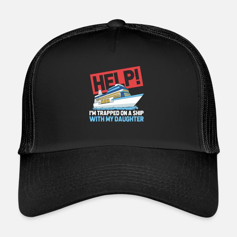 Croisière - Casquette trucker  - noir/noir