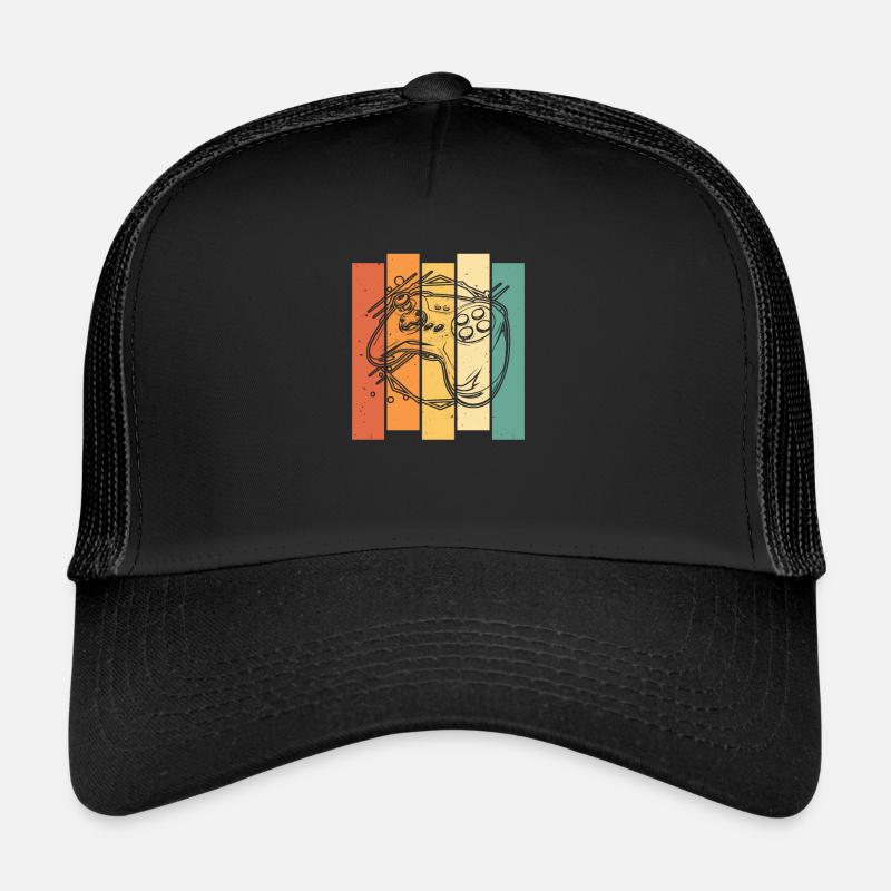 Gamer Gaming Gaming Controller Trucker Cap