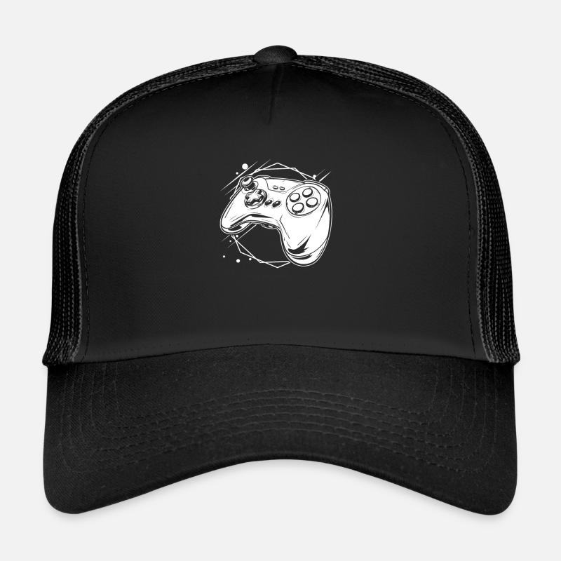 Gamer Gaming Gaming Controller Trucker Cap