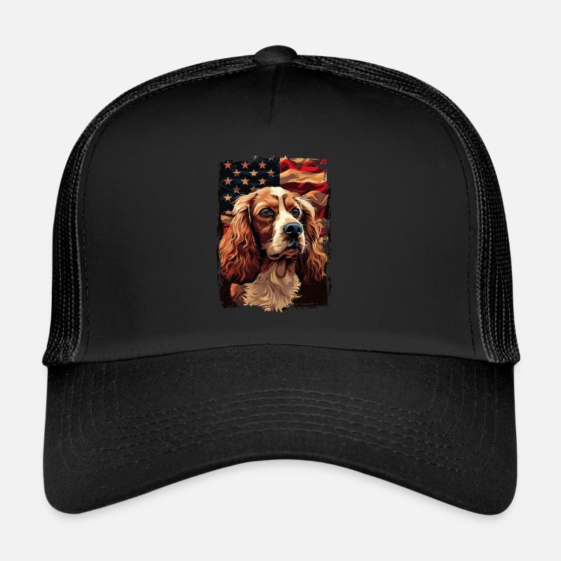 Cocker Spaniel America Usa Trucker Cap