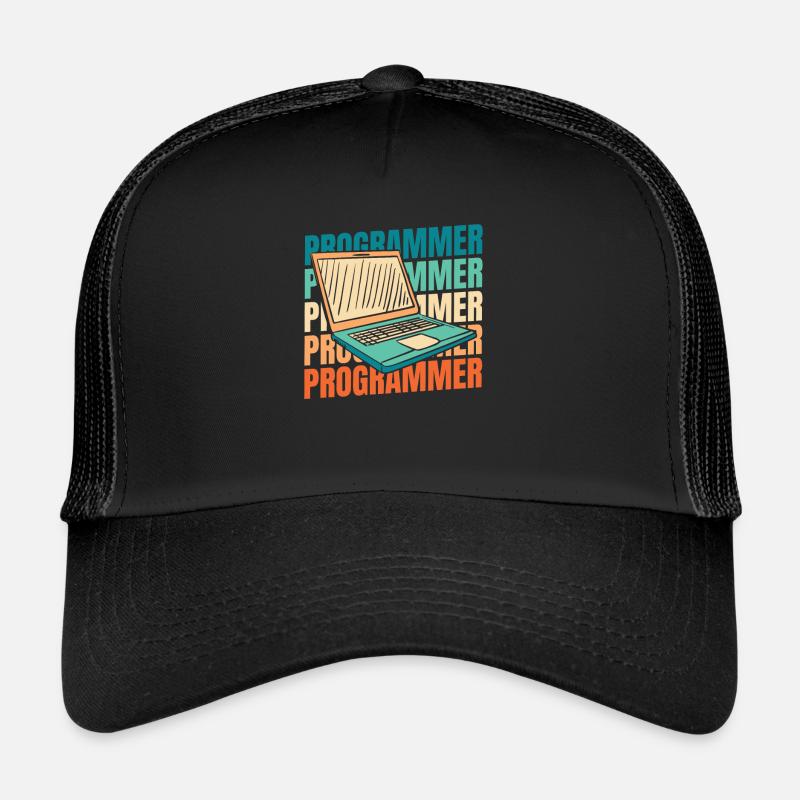 Entwickler Coder Programmierer - Trucker Cap - Schwarz/Schwarz
