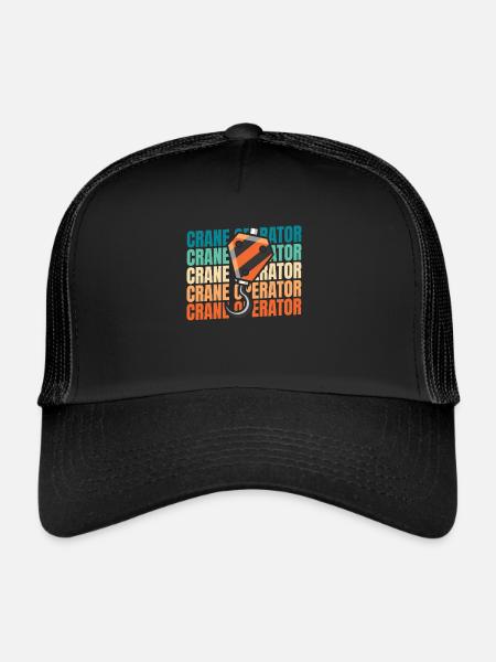 Crane Operator Crane Operator - Trucker Cap - black/black - Front