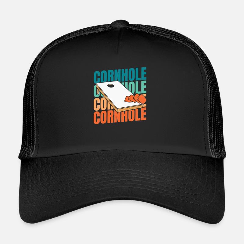 Jeu de trou aveugle Cornhole Casquette trucker 