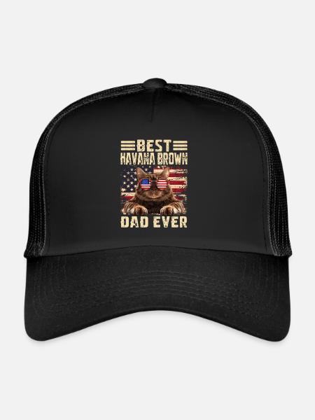 Havana Brown Papa - Casquette trucker  - noir/noir - Devant