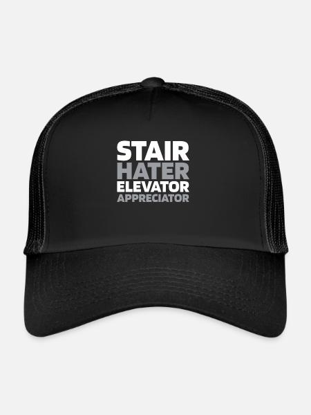 Elevator Elevator - Trucker Cap - black/black - Front