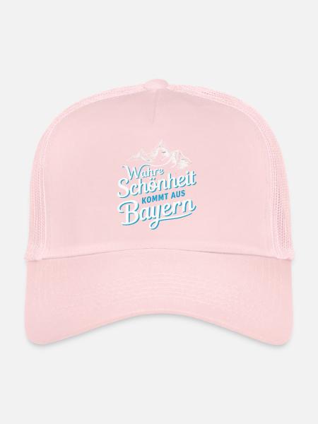État libre de Bavière Bavarois - Casquette trucker  - rose pâle - Devant