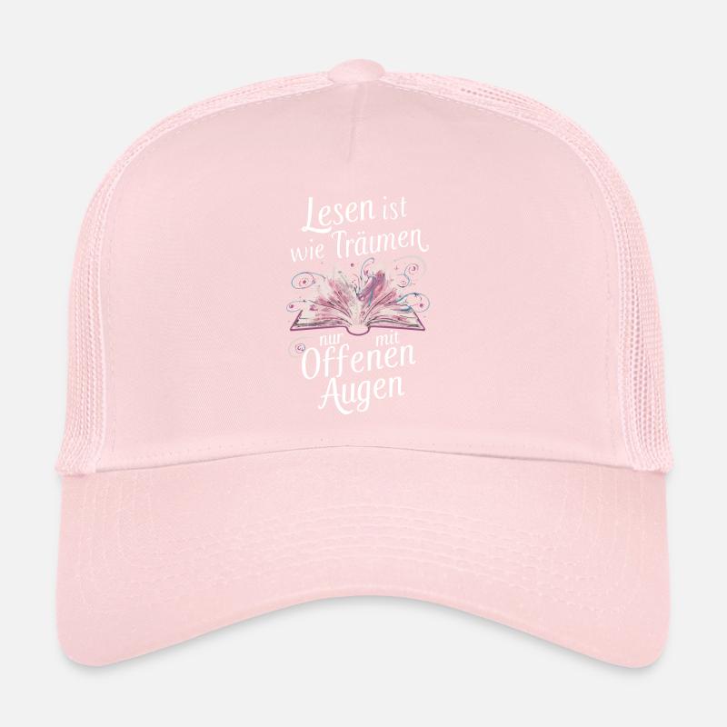 Buch Lesen Bücher Buch Nerd Bücherwurm Trucker Cap