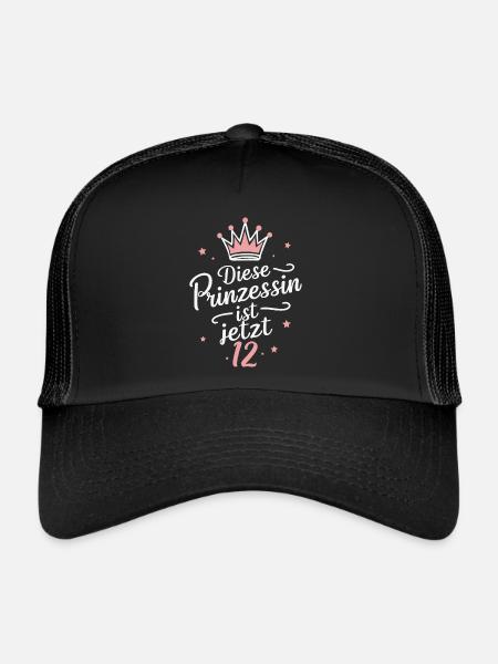 Cadeau d’anniversaire 12 ans Enfant - Casquette trucker  - noir/noir - Devant