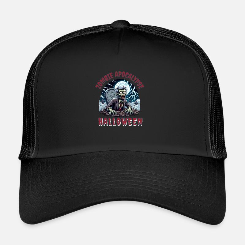 Zombie Apocalypse Halloween Joyeux Halloween Casquette trucker 
