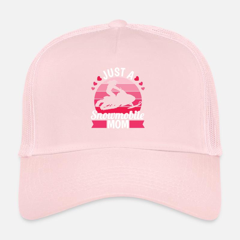 Schneemobil Motorschlitten Mutter Trucker Cap