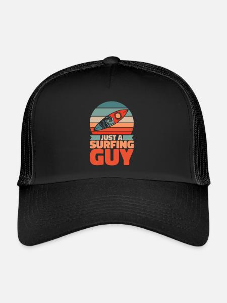 Surfer Surfen Juste un surfeur - Casquette trucker  - noir/noir - Devant