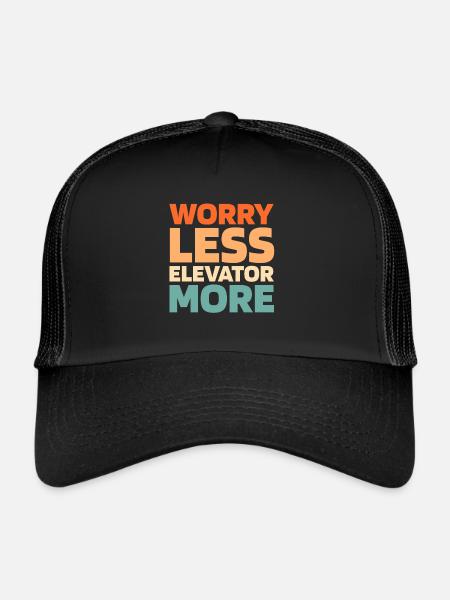 Elevator Elevator - Trucker Cap - black/black - Front