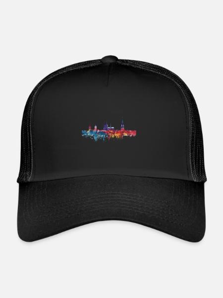 Stadtlohn - Casquette trucker  - noir/noir - Devant