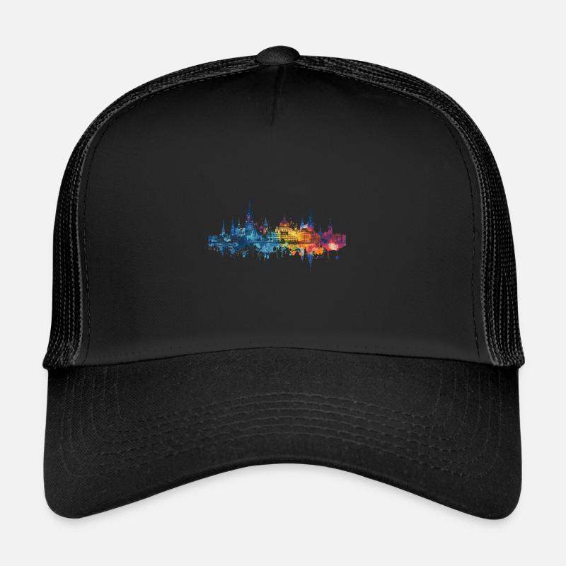 Voerde (Niederrhein) - Trucker Cap - Schwarz/Schwarz