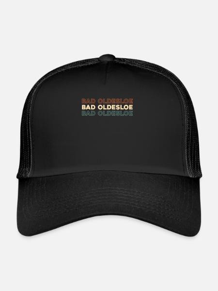 German city Schlechtes Oldesloe - Trucker Cap - black/black - Front