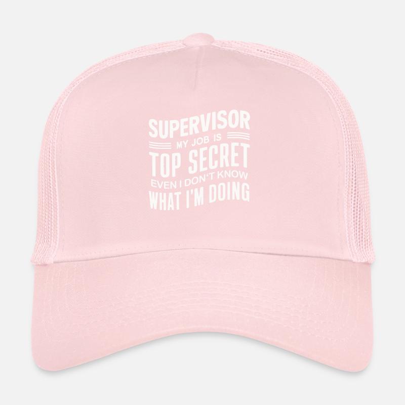 Profession de superviseur Casquette trucker 