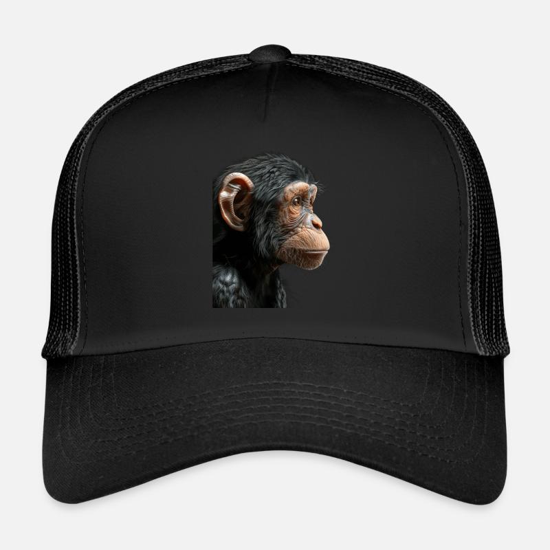 Affe - Trucker Cap - Schwarz/Schwarz