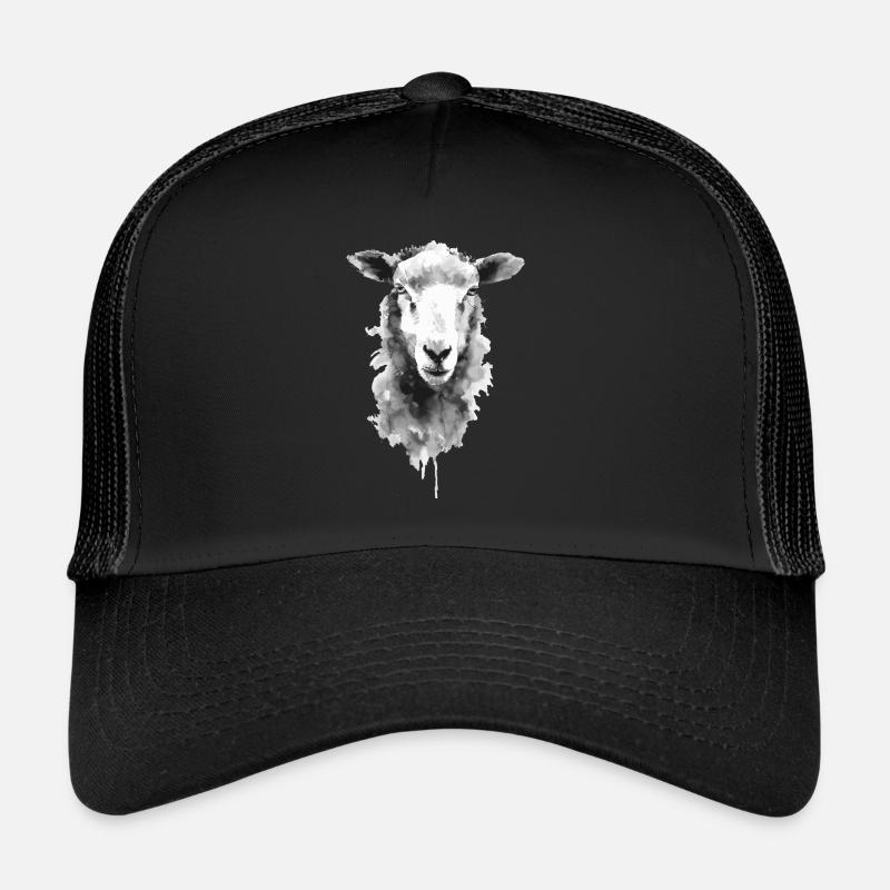 Schaf - Trucker Cap - Schwarz/Schwarz