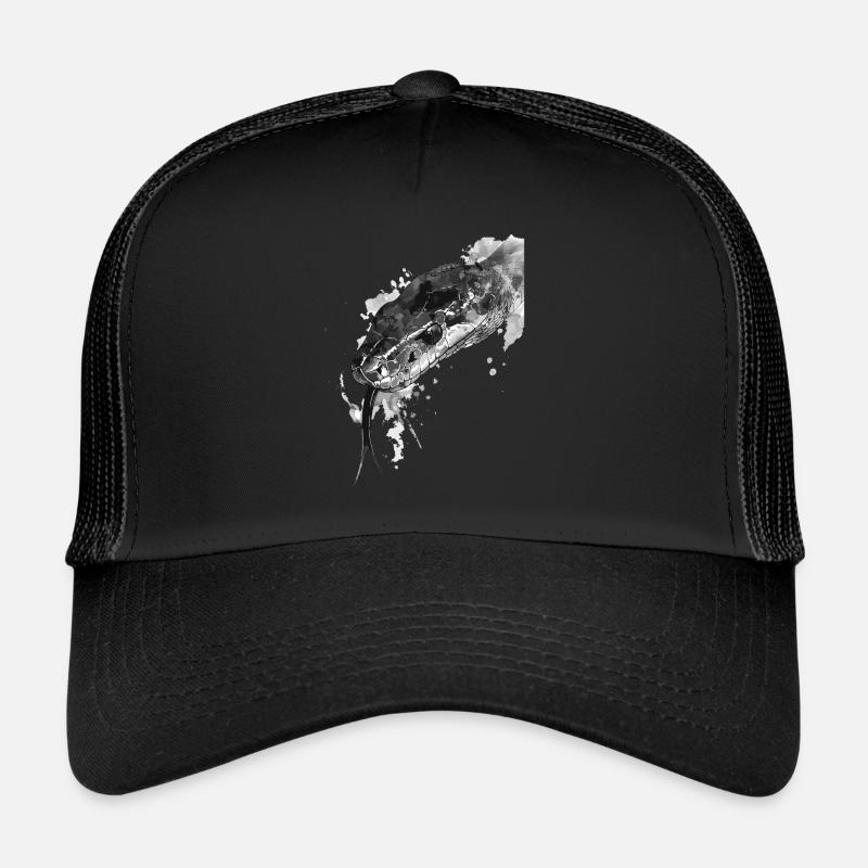 Schlange - Trucker Cap - Schwarz/Schwarz