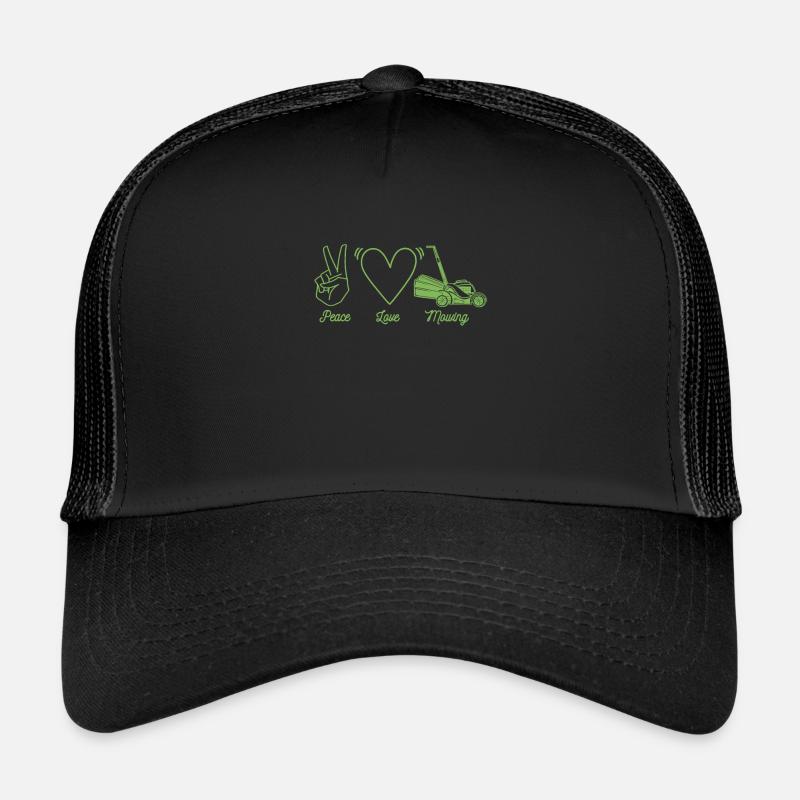 Lawn mower mowing Trucker Cap