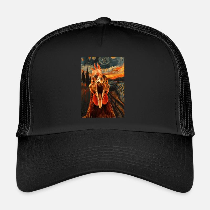 Huhn - Trucker Cap - Schwarz/Schwarz