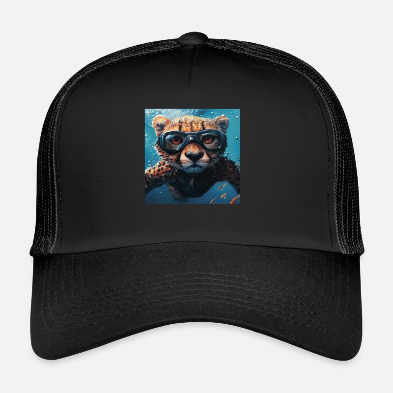 Guépard - Casquette trucker  - noir/noir