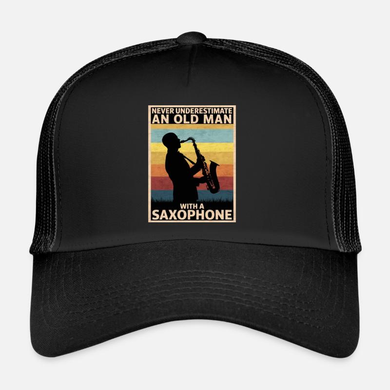 Saxophone Saxophone - Casquette trucker  - noir/noir
