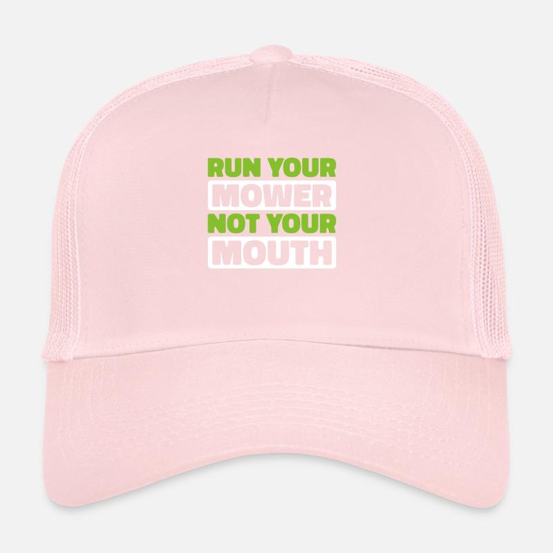 Lawn mower mowing Trucker Cap