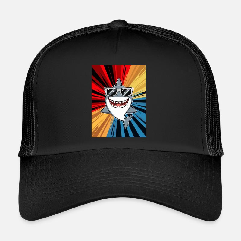 requin océan tigre requin animal poisson Casquette trucker 