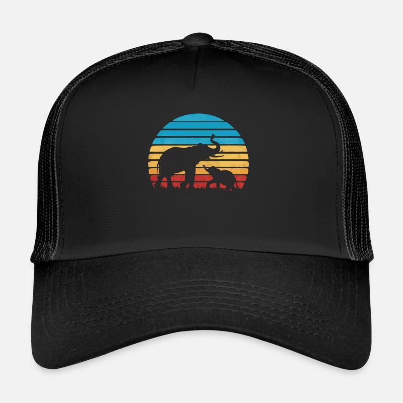 Elefant Tier Elefanten Zoo Trucker Cap