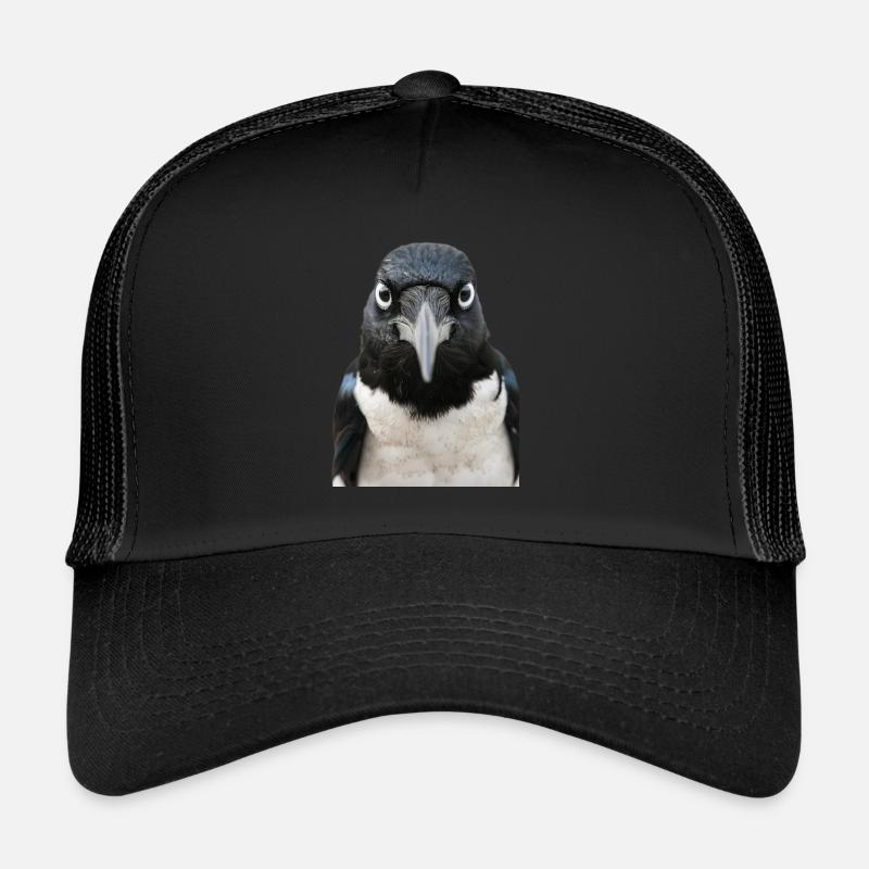 Elster - Trucker Cap - Schwarz/Schwarz