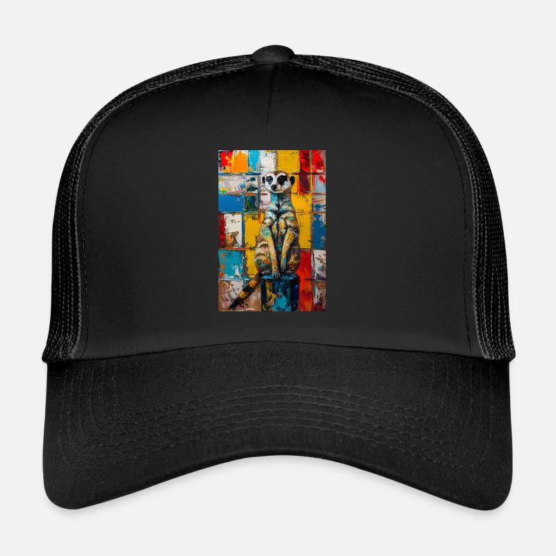 Erdmännchen - Trucker Cap - Schwarz/Schwarz