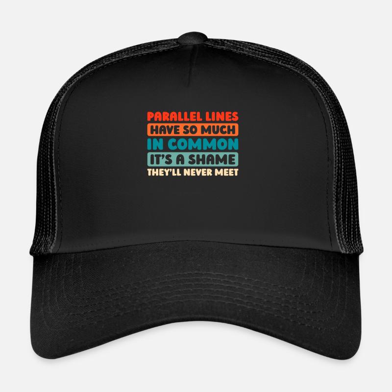 Mathe Mathematik Math Jeu de mots amusant Casquette trucker 