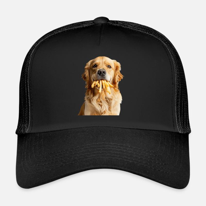Golden Retriever - Trucker Cap - Schwarz/Schwarz