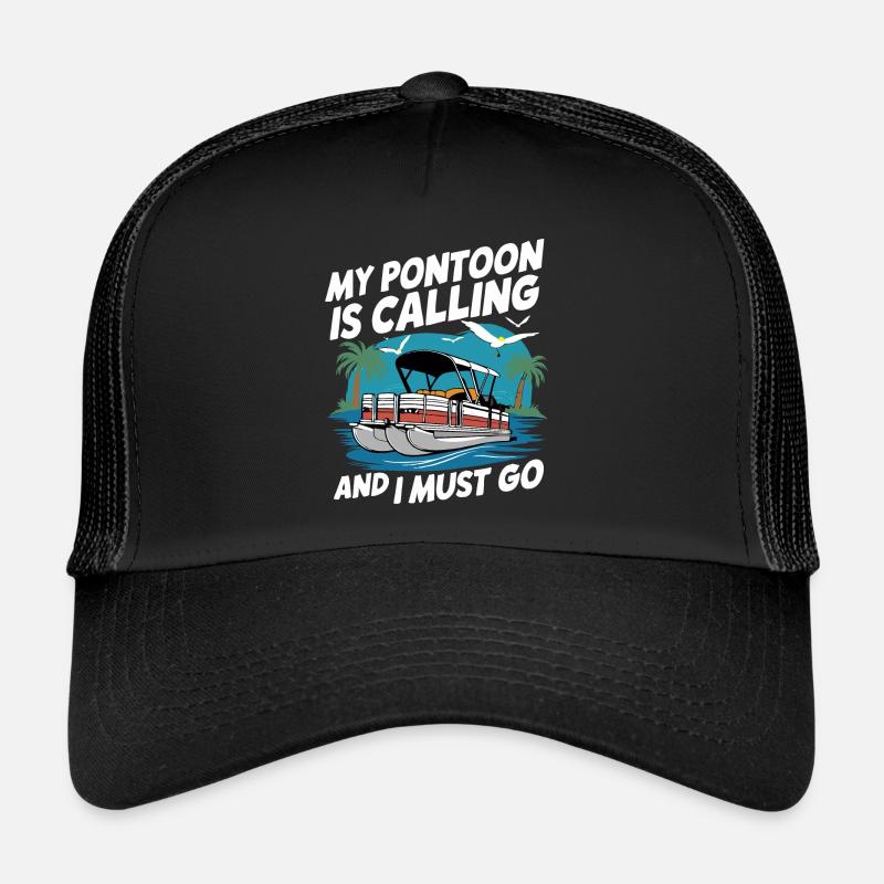 Bateau ponton Capitaine Bateaux pontons Casquette trucker 