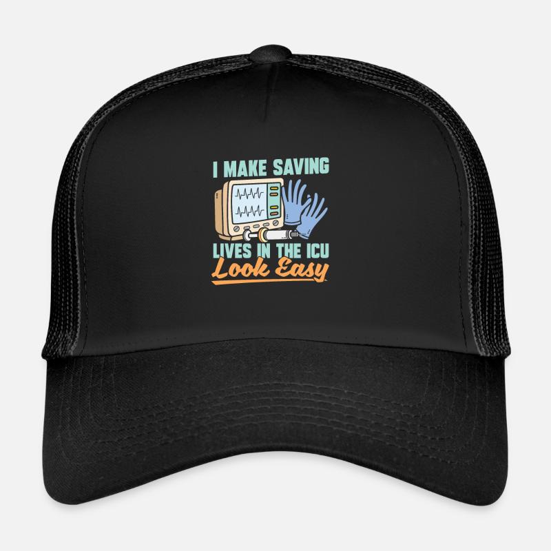 Infirmière en soins intensifs Casquette trucker 