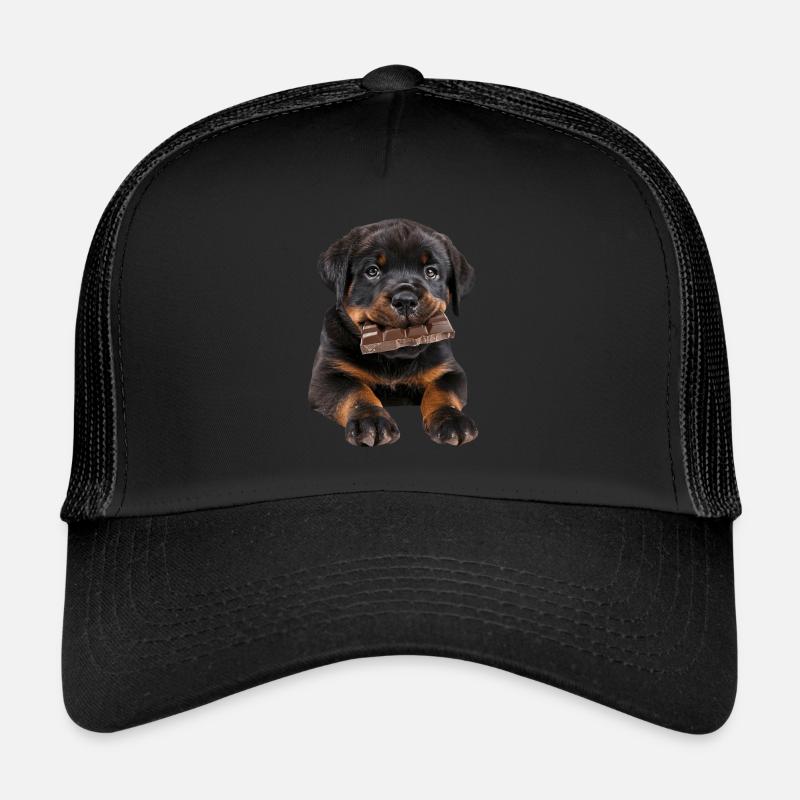 Rottweiler - Casquette trucker  - noir/noir