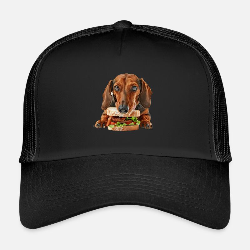 Dackel - Trucker Cap - Schwarz/Schwarz