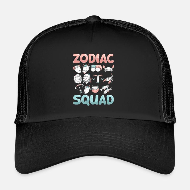 Astrologie Astrologue Kader - Casquette trucker  - noir/noir