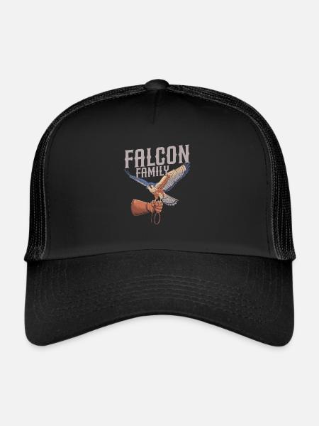 L’équipe Falkner - Casquette trucker  - noir/noir - Devant