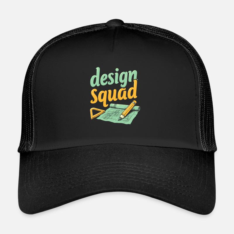 Escouade du génie - Casquette trucker  - noir/noir
