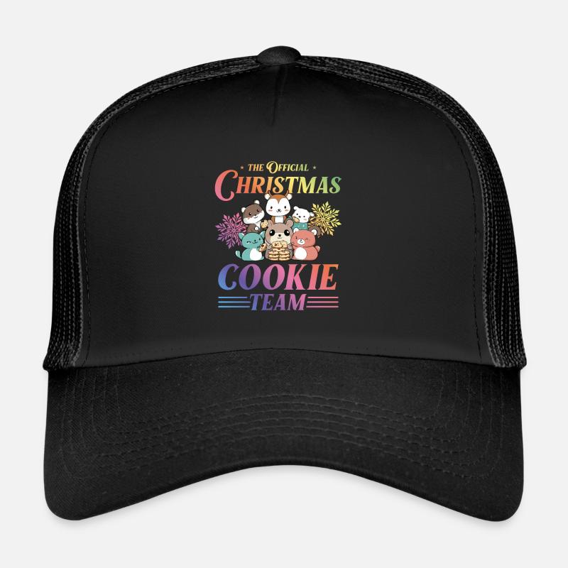 Christmas Cookies Baking Team Animals Colorful Trucker Cap