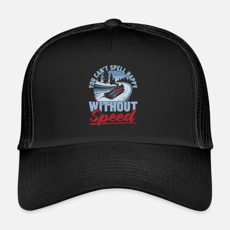 Bobfahren - Trucker Cap - Schwarz/Schwarz