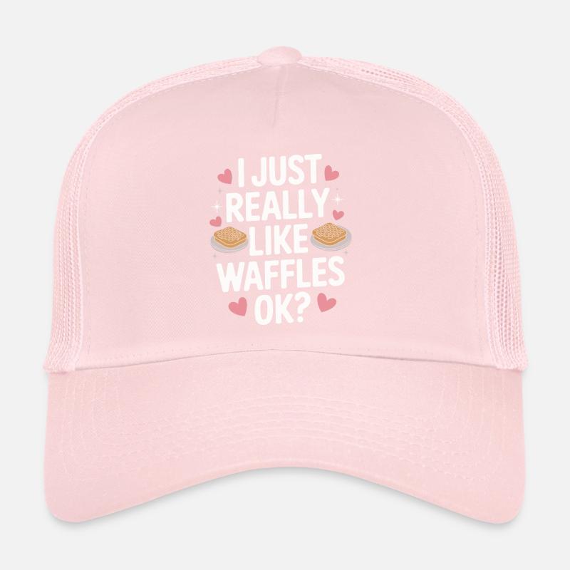 Gaufres Bonbons pour le petit-déjeuner Casquette trucker 