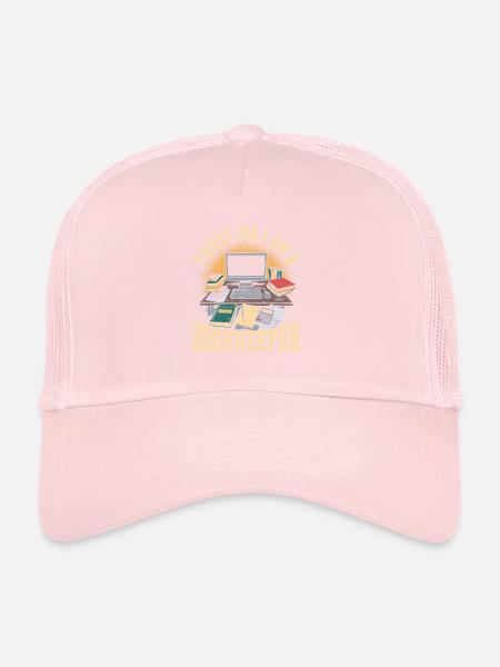 Accountant - Trucker Cap - pale pink - Front