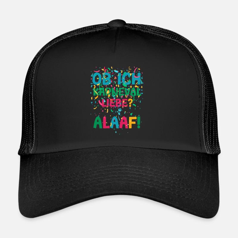 Whether I Love Carnival Alaaf Carnival Confetti Trucker Cap