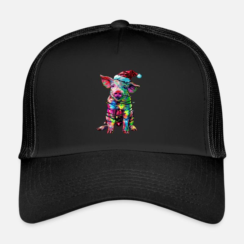 Schwein Weihnachten Trucker Cap