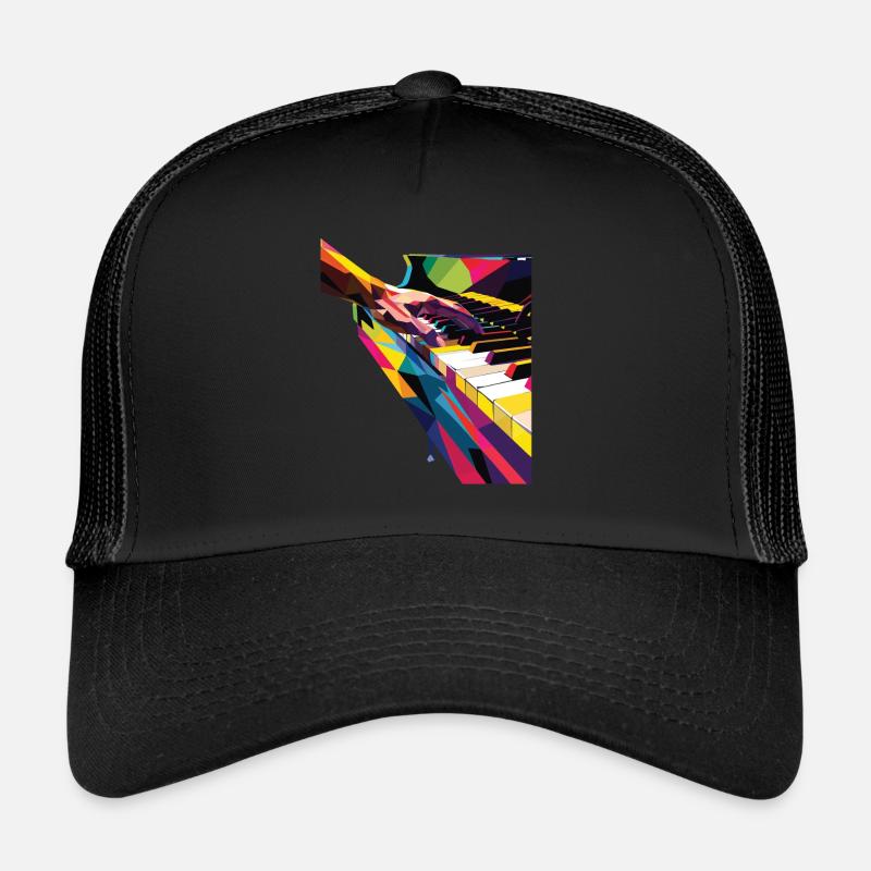 Klavier - Trucker Cap - Schwarz/Schwarz