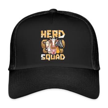 Viehzüchter Kader - Trucker Cap - Schwarz/Schwarz - Vorne