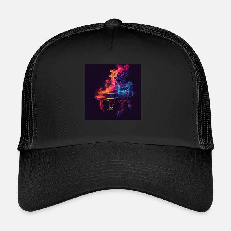 Klavier - Trucker Cap - Schwarz/Schwarz